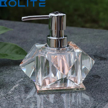 Crystal Glass Hotel or Home Bathroom Decoration Soap Dispenser