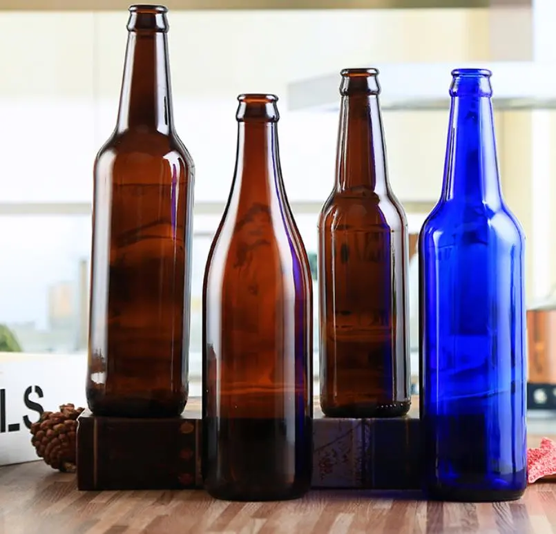 500ml Amber Transparent Glass Beer Bottle Beverage Bottle Wholesale