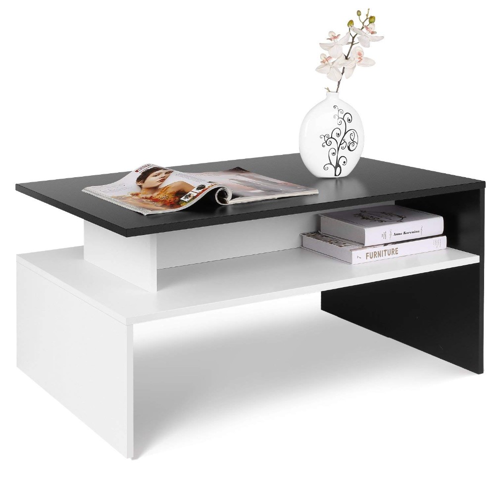 On Sale Modern Small High Gloss UV Glass Magazine End Table