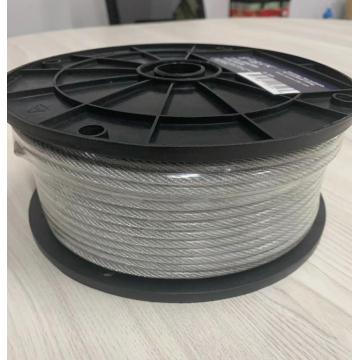 7x7 transparent pvc coated wire rope