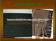 BONSUN cloth insertion Hammer top design rubber stable mat