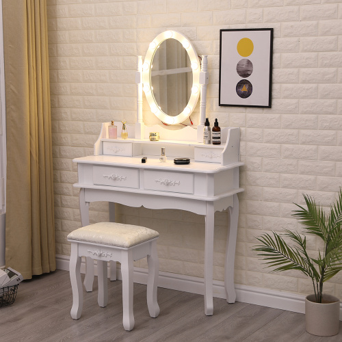 Bedroom Vanity Dresser Light Wood Dressing Table