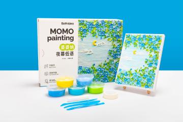 Oil mud painting texture painting art DIY color