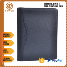 Zipper folder with 2 ring binders, business portfolio, music folder