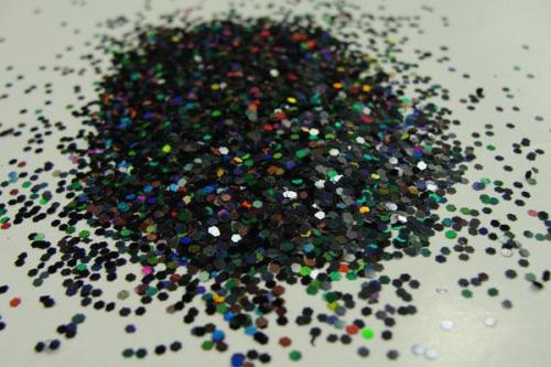 Glitter hitam Laser