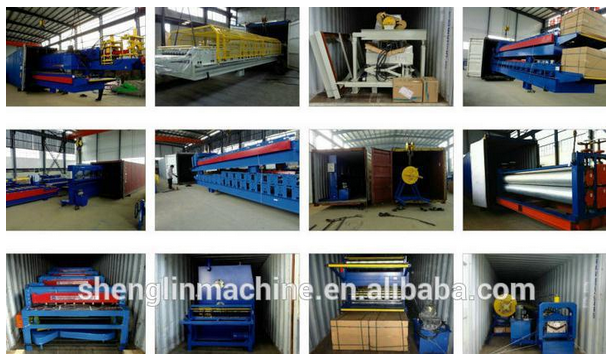 Price Double deck profile layer roof plate tile roll forming machine