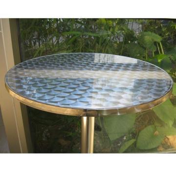 Dia800mm fully encapsulated stainless steel round table