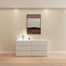 Modern Simple Solid Wood Sideboard with Large Storage