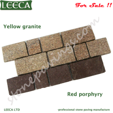 Granite interlocking paves red porphyry stone walkway stone mat