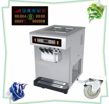Precooling System Table Top Ice Cream Machine, 220v 50hz / 60hz  Soft Serve Yogurt Machine For Cafeteria