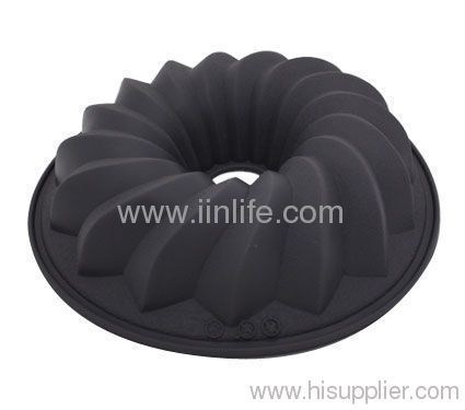 Moule à gâteau Bundt Savarin Silicone Lekue cuisson Dessert moule gris Chef de cuisine