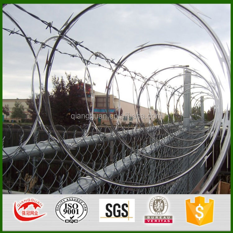 bto25 cbt60 cbt65 stainless steel 430 razor wire /bto30 razor wire mesh/bto22 concetina wire barrier