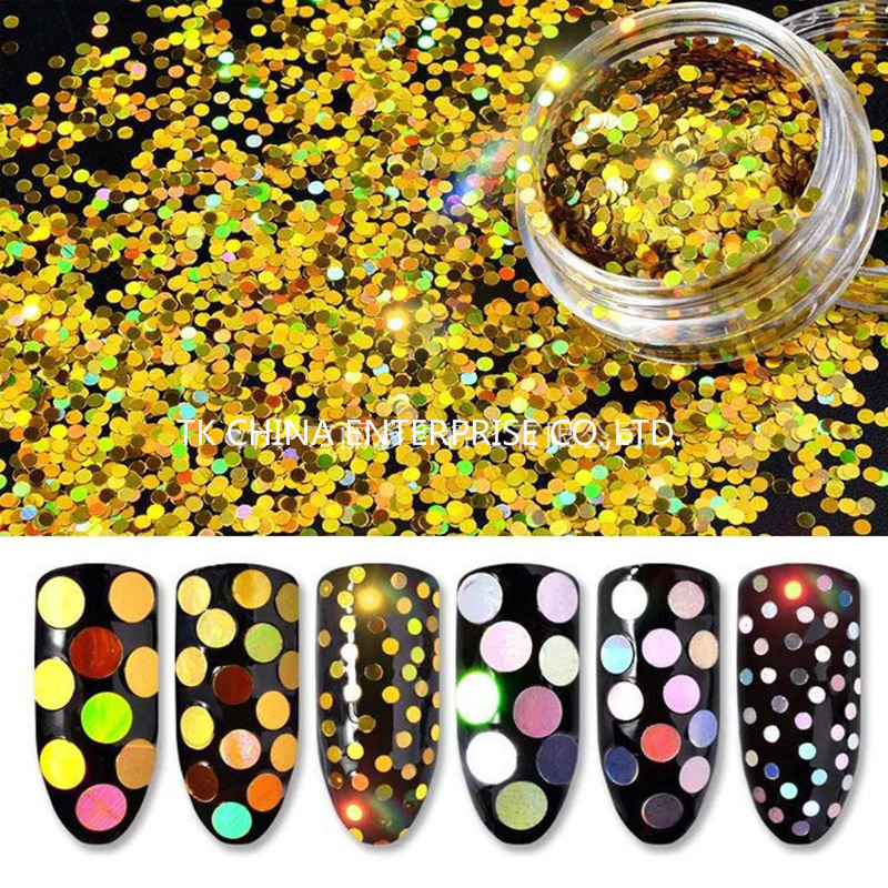 2019 wholesales chunky / mixed round glitter  flakes for holiday/ Christmas/cloth decoration, cosmetics, nail art, make up,etc