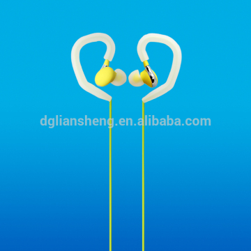 Fancy custom new products stereo sport ear clip earphone silicon