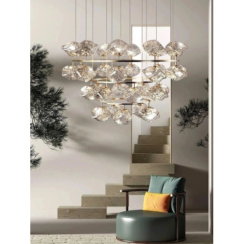 Custom Glazed Decorative Color Glass Modern Chandelier