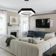 luminaria hexagon hexagonal led chandelier honeycomb auto detailing light hexagon lights