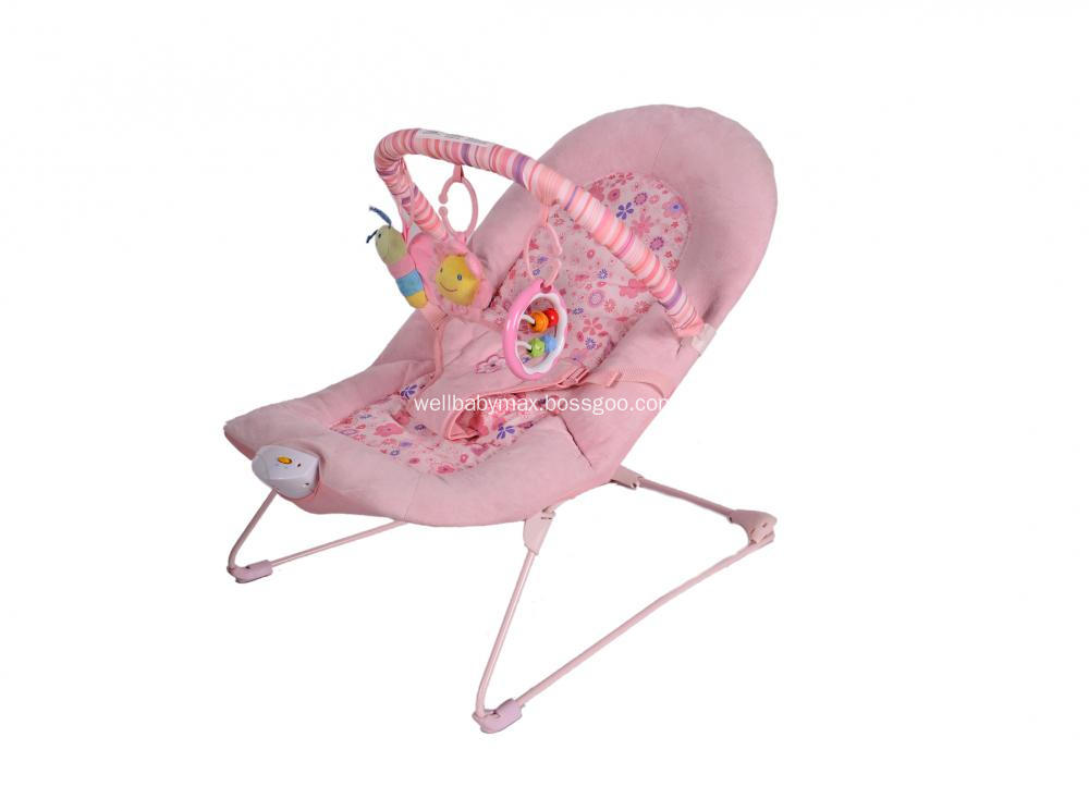 Soothing Vibrations Bouncer for Baby Comfortable with Hanging Toy