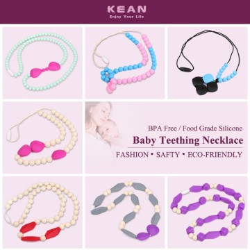 Silicone Jewelry Main Material Necklaces Jewelry Type Silicone Teething Bead Jewelry