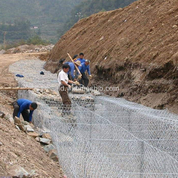 Galvanized Hexagonal Mesh Gabion Box