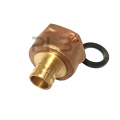 5/8'' PEX lead free brass water meter fitting, with swivel nut