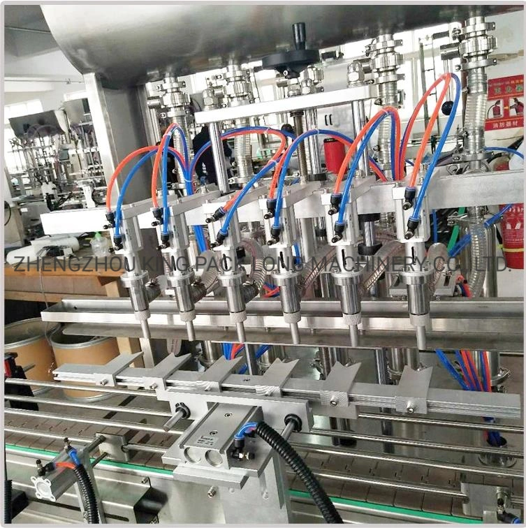 Automatic Liquid Paste Filling Sealing Capping Labeling Piston Filling Machinery