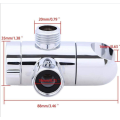 3-Way Adapter Diverter Valve Adjustable Shower Head Arm Mounted Diverter Valve Bathroom Plastic holder Accessory