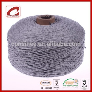 Fashion style core spun tape yarn fancy cotton polyester yarn for knitting