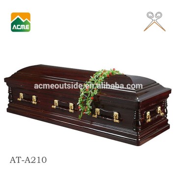 AT-A210 luxury high quality funeral casket price