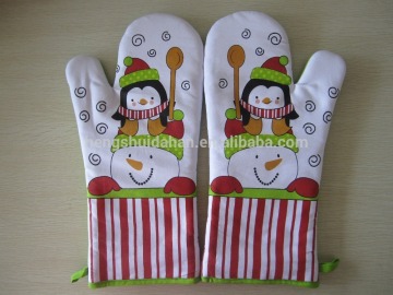china polyester kitchen oven glove set