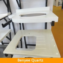 Best quality white artificial stone quartz vanity