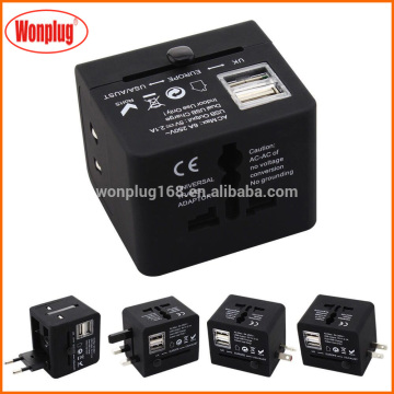 Universal travel adapter multiple usb travel charger with EU/UK/US/AU plug adapte CE ROHS approved