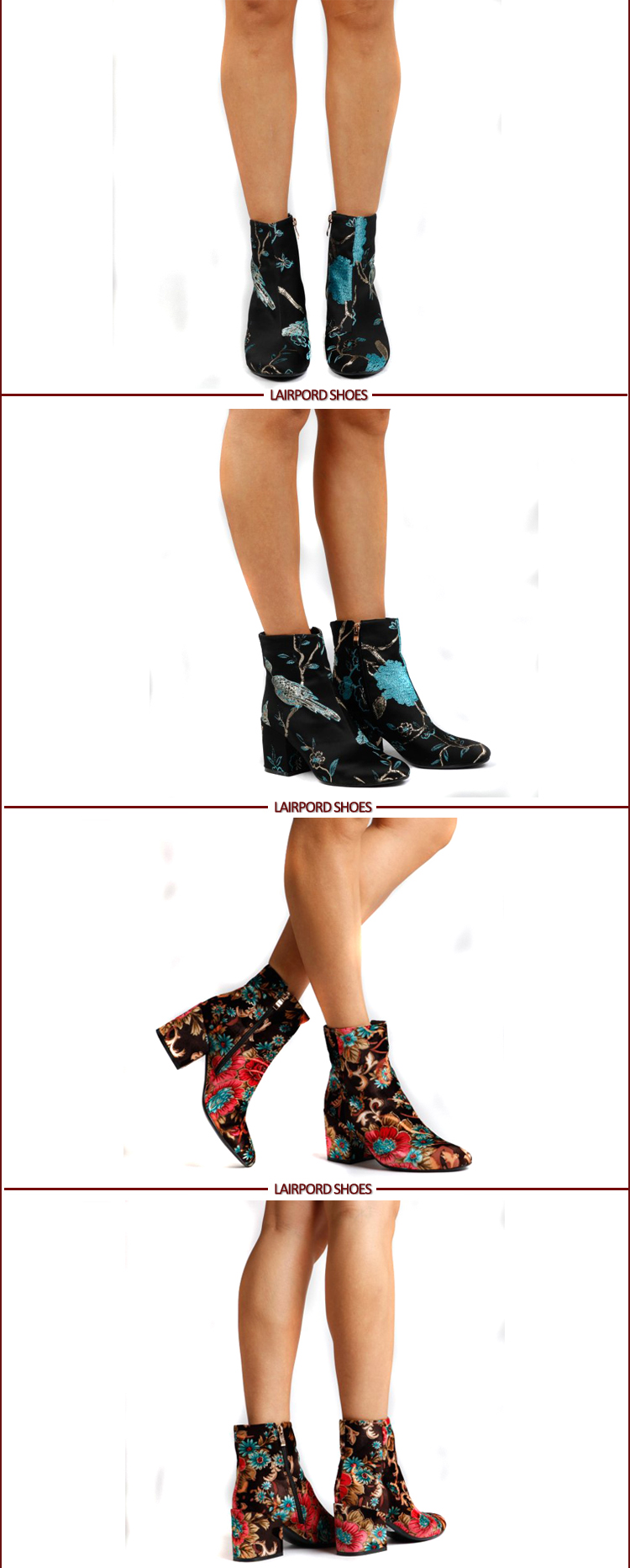 ankle short fabric boots