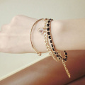 Strass ketting kwast armband gepersonaliseerde Gold Bangle