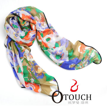 Fashion Fancy Colorful brand name fashion scarf