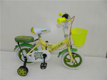 Kids Bikes with Plastic Basket and PVC Training Wheels