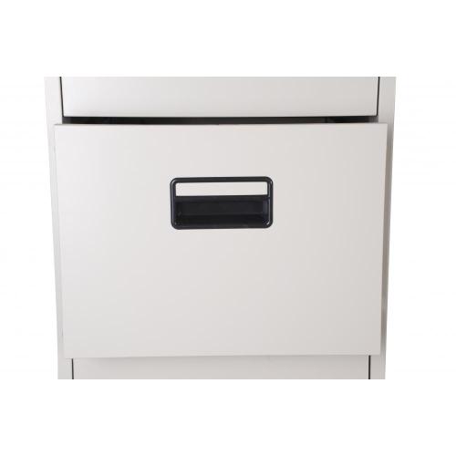 Classeur vertical de bureau en acier blanc 4 tiroirs