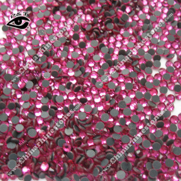 Machine cut rhinestone DMC rhinestone hotfix crystal ss10 fuchsia pink color