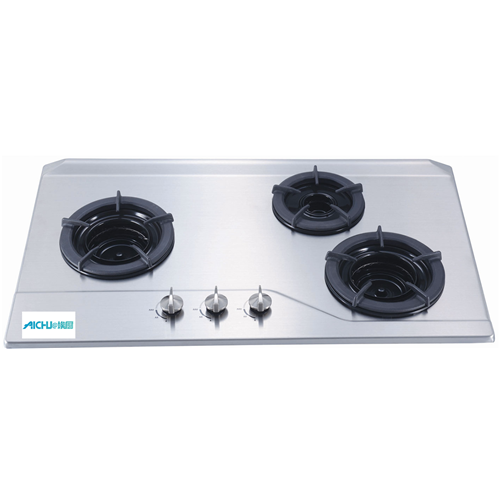 Inner 3-Burner Built-in Gas Hob Stainless Steel