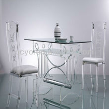 elegant clear acrylic table