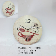 decorative cheap metal wall clock, round clock