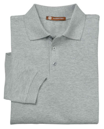 Men's Long Sleeves Pure Color Polo Shirt