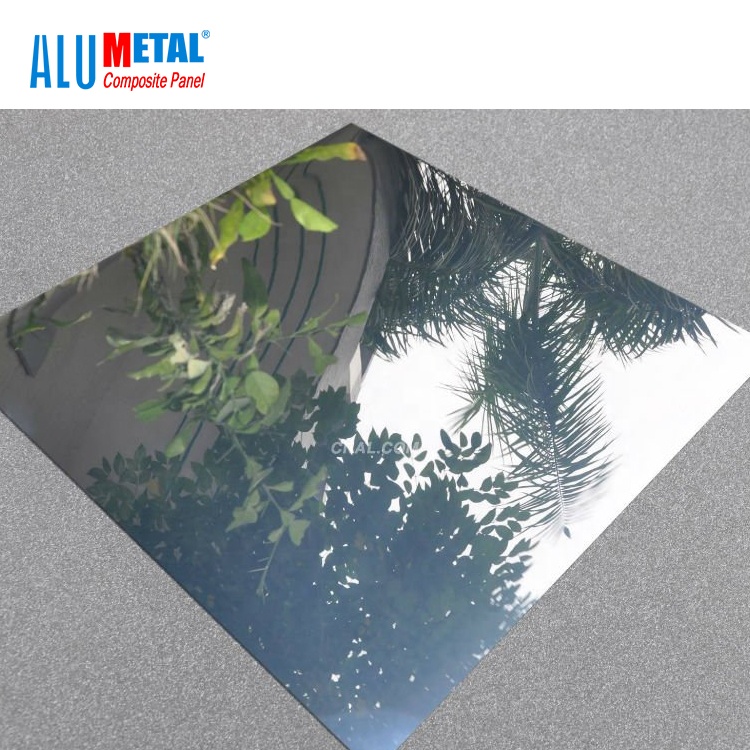 3mm/4mm Mirror Fire-proofpvdf Aluminum Composite Panel/acp/acm Wall Cladding