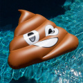 Pool flottar vuxen uppblåsbar poop emoji float leksak