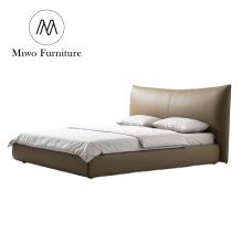 Modern Nordic Leather Queen/King Size Bed Frames