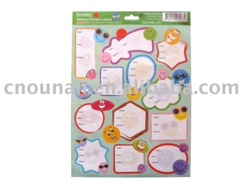 Glittered School Label / Sticker