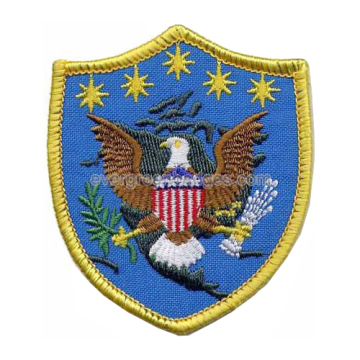 Custom shape Eagle Embroidered Badges
