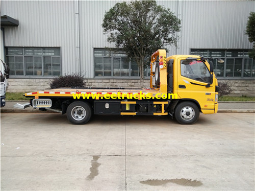 Foton 4 Ton Flatbed Car Towing Trucks