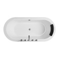 Small Freestanding Jetted Tub Simple Style Indoor Freestanding Soaking Bathtub