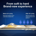 Cakupan penuh Protektor Layar Curing Samsung UV Debu Debu