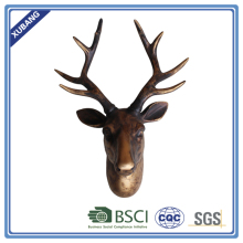 carved resin animal head decoration